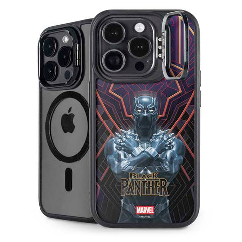 Marvel Black Panther Wakanda Salute iPhone 15 Pro Kickstand Case